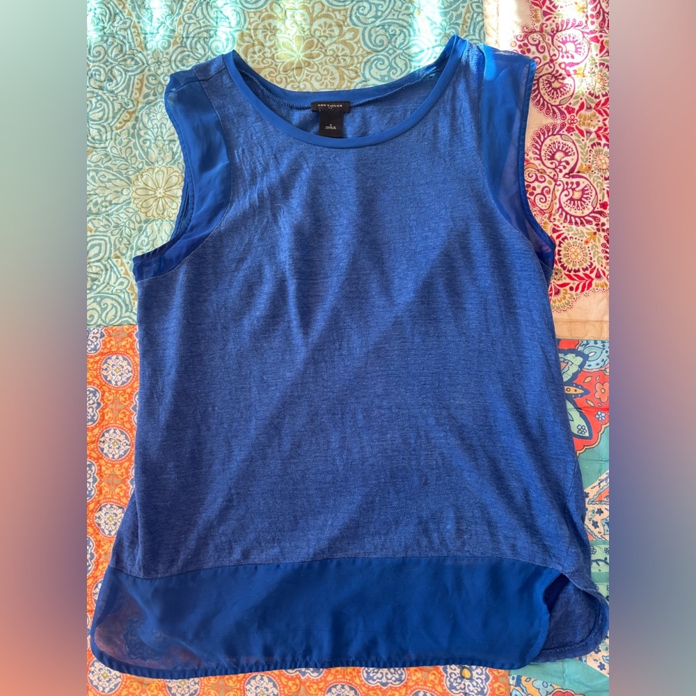 Ann Taylor blue top